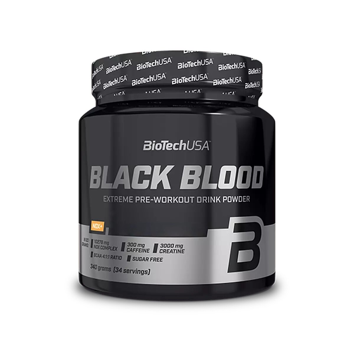 Передтренувальний комплекс BioTech Black Blood NOX, 330 грам - Лайм-чорниця