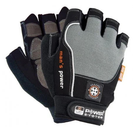 Рукавички для фітнесу Power System PS-2580, Black/Grey - XL