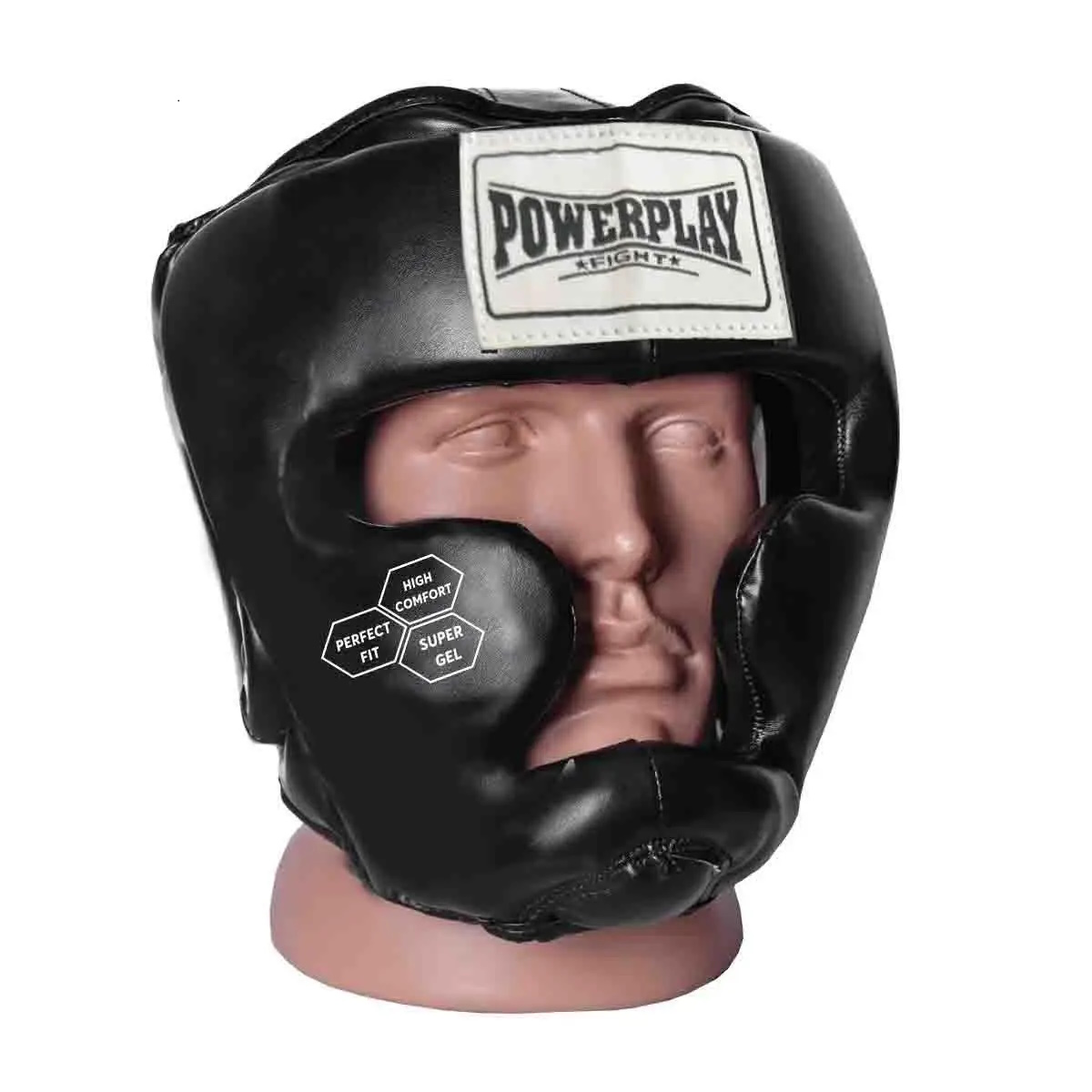 Боксерський тренувальний шолом Power Play 3043, Black - XS тренувальний