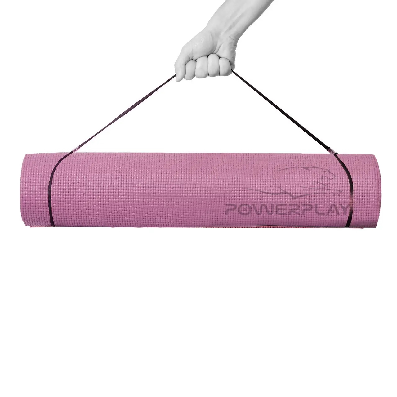 Килимок для йоги та фітнесу Power Play 4010 173 x 61 x 0.6 см, Rose