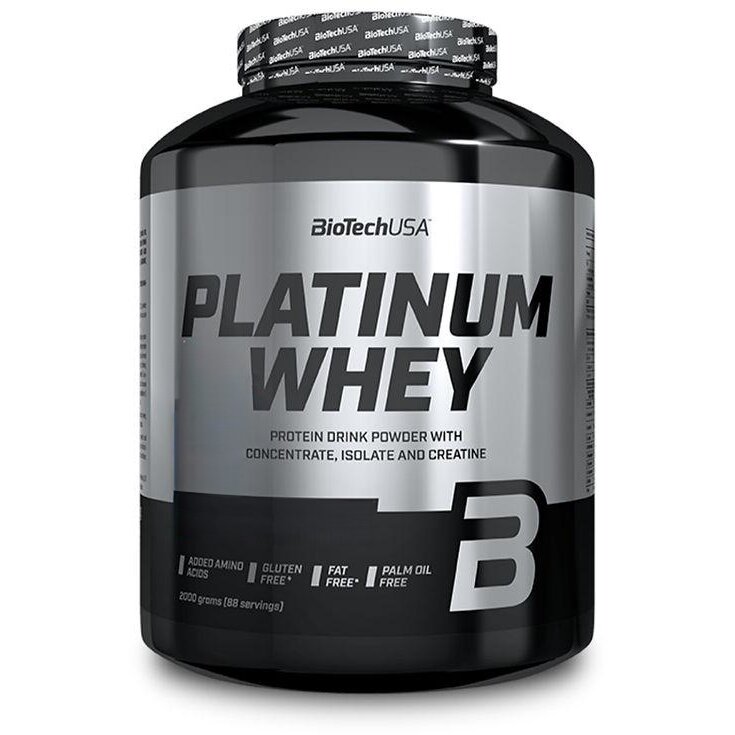 Сироватковий протеїн BioTech Platinum Whey, 2 кг - Солона карамель