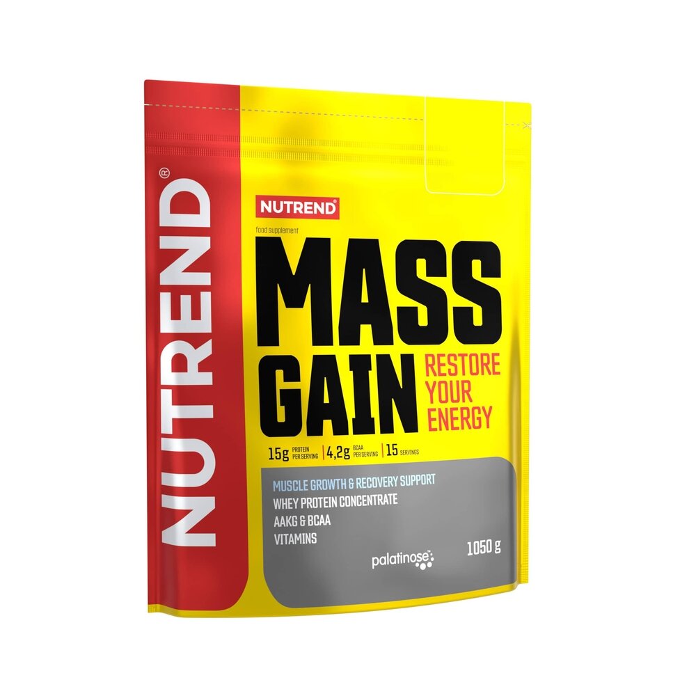 Гейнер Nutrend Mass Gain, 1 кг - Шоколад-какао