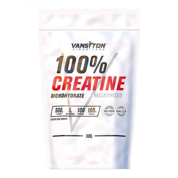 Креатин Vansiton Creatine Monohydrate, 500 грам - Полуниця