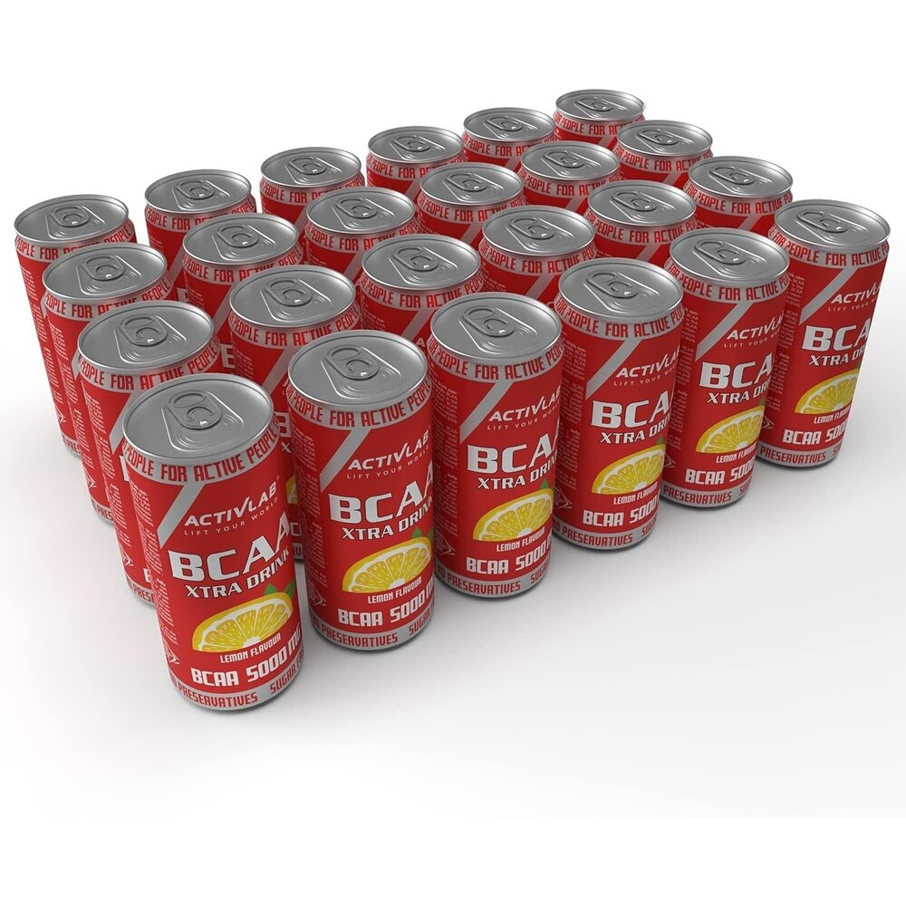 Амінокислота BCAA ActivLab BCAA Xtra Drink БЛОК, 24х330 мл - Лимон