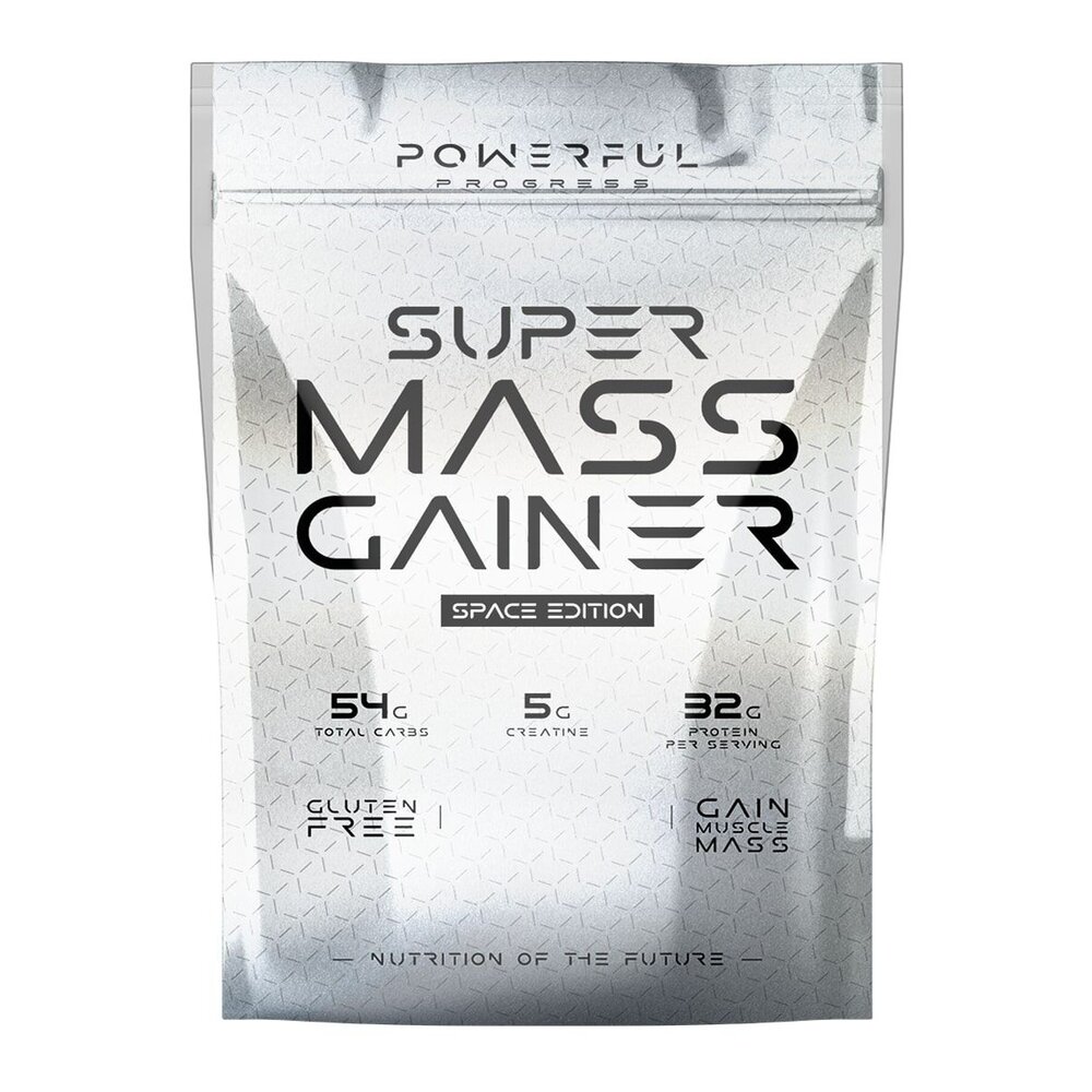 Гейнер Powerful Progress Super Mass Gainer, 2 кг - Полуниця Пошкоджений