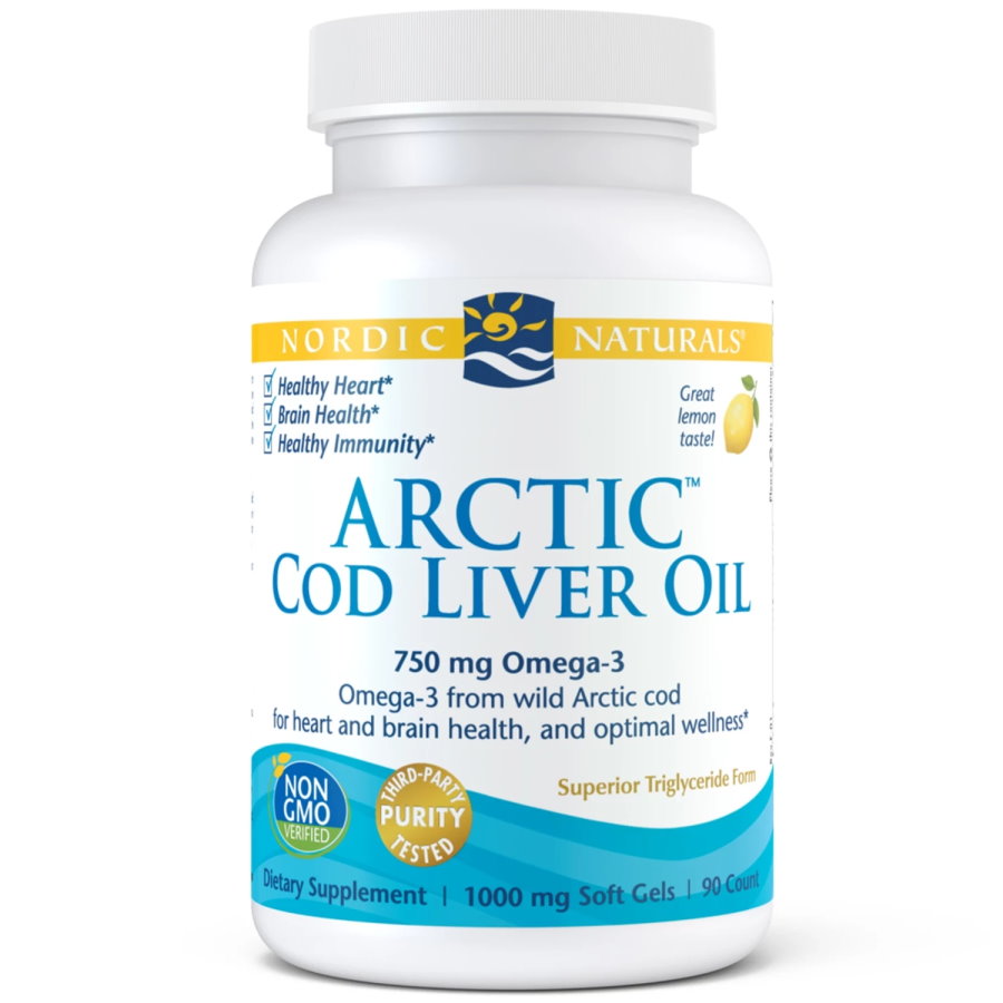 Жирні кислоти Nordic Naturals Arctic Cod Liver Oil, 90 капсул