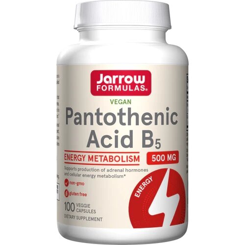 Вітаміни та мінерали Jarrow Formulas Pantothenic Acid 500 mg, 100 вегакапсул