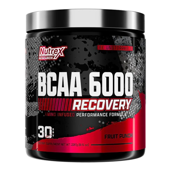 Амінокислота BCAA Nutrex Research BCAA 6000, 255 грам - Фруктовий пунш
