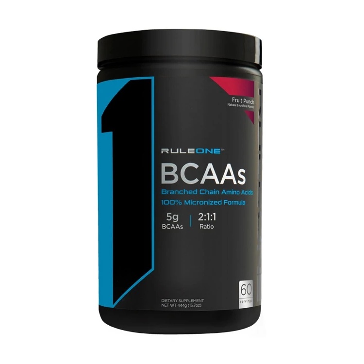 Амінокислота BCAA Rule 1 BCAA, 60 порцій - 444 г Фруктовий пунш