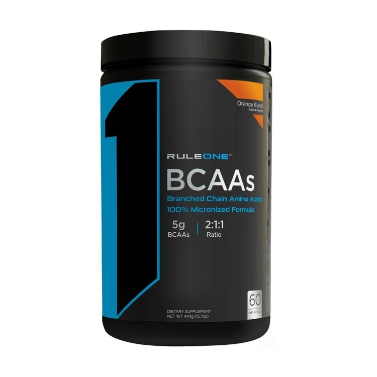 Амінокислота BCAA Rule 1 BCAA, 60 порцій - 444 г Апельсин