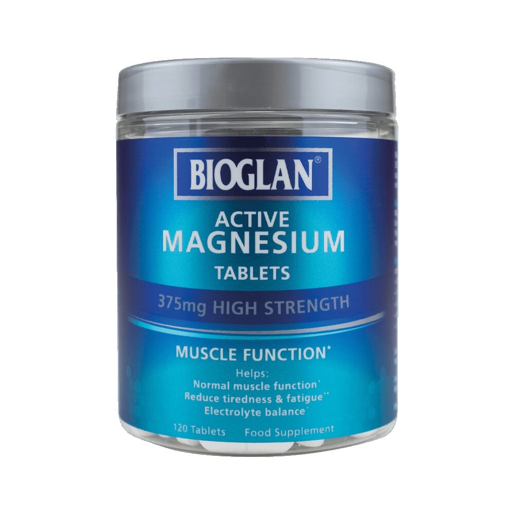 Магній Bioglan Active Magnesium 375 mg, 120 таблеток