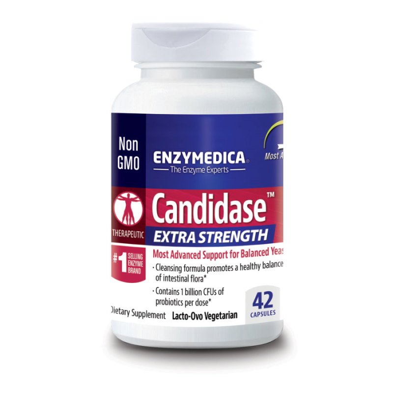 Натуральна добавка Enzymedica Candidase Extra Strength, 42 капсул