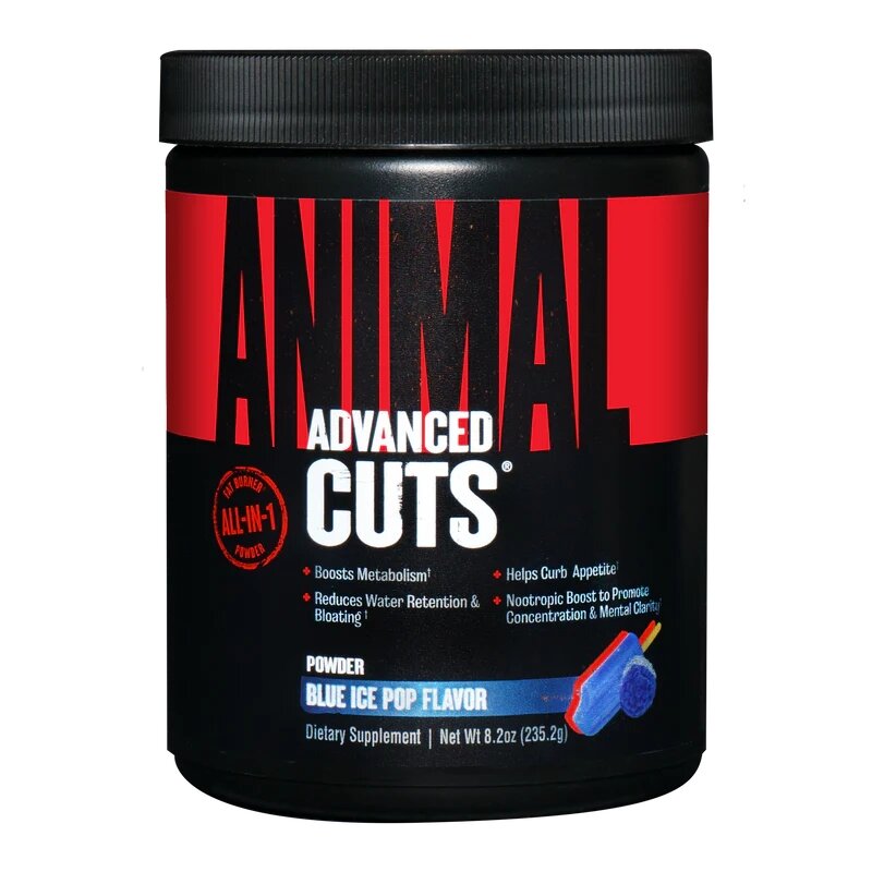 Жироспалювач Universal Nutrition Animal Cuts Powder, 42 порції - 248 г Чорничне морозиво для спалювання жиру
