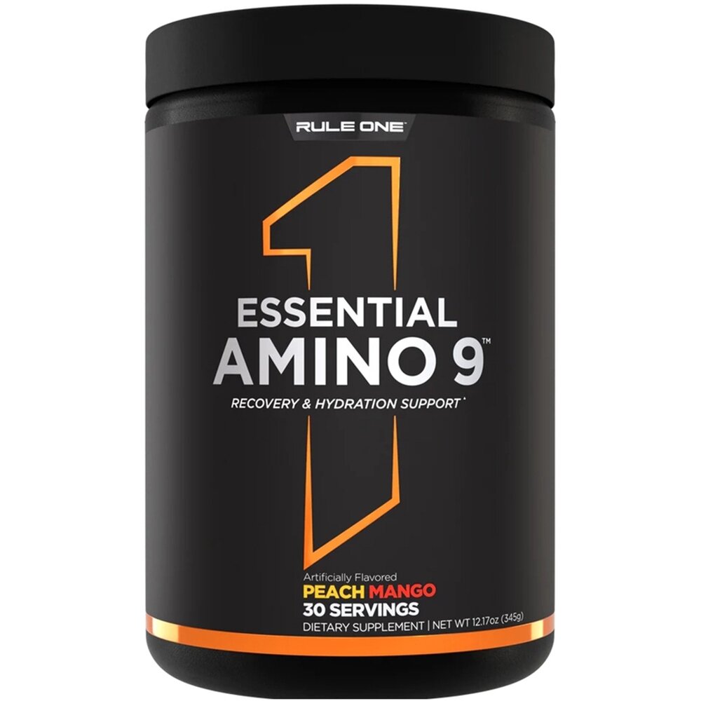 Амінокислота Rule 1 Essential Amino 9, 30 порцій - 345 г Манго-персик