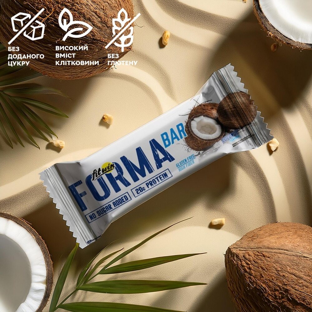 Батончик FitWin Forma Bar 33%, 60 грам - Кокос