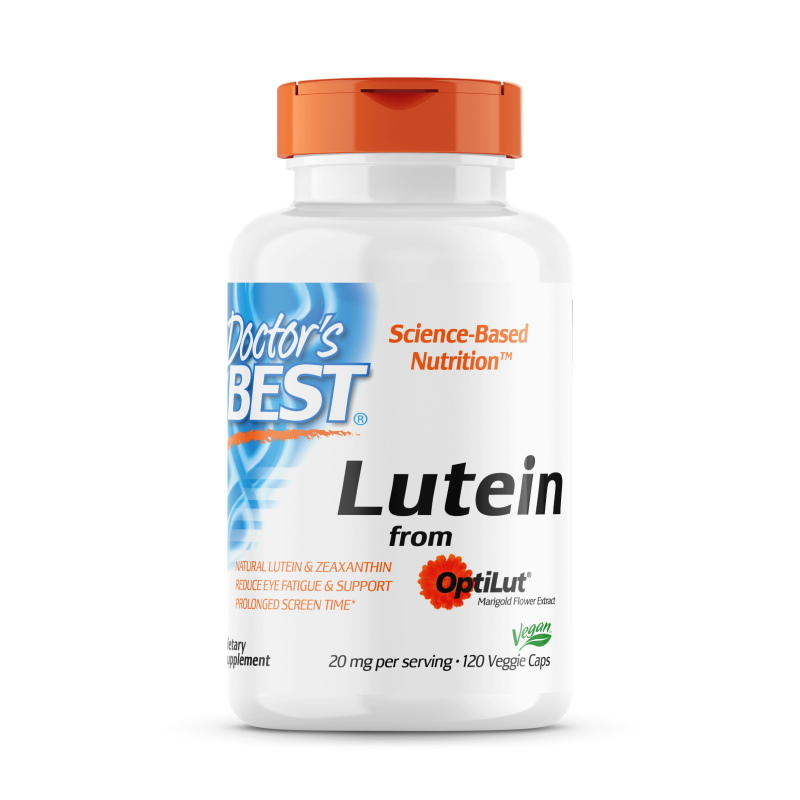 Натуральна добавка Doctor's Best Lutein with OptiLut, 120 вегакапсул