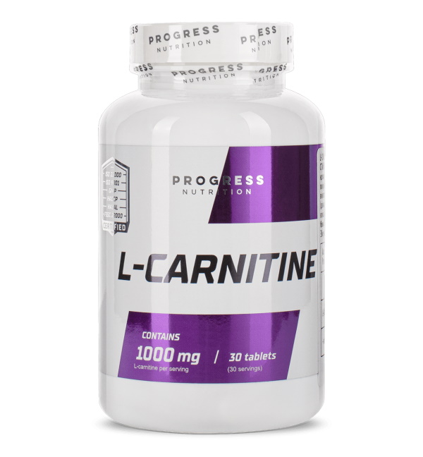 Жироспалювач Progress Nutrition L-Carnitine, 60 таблеток