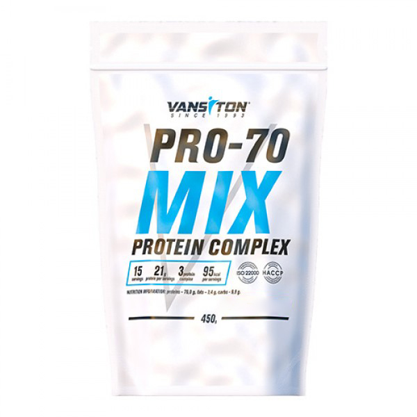 Протеїн Vansiton Pro-70 Mix, 450 грам - Капучино