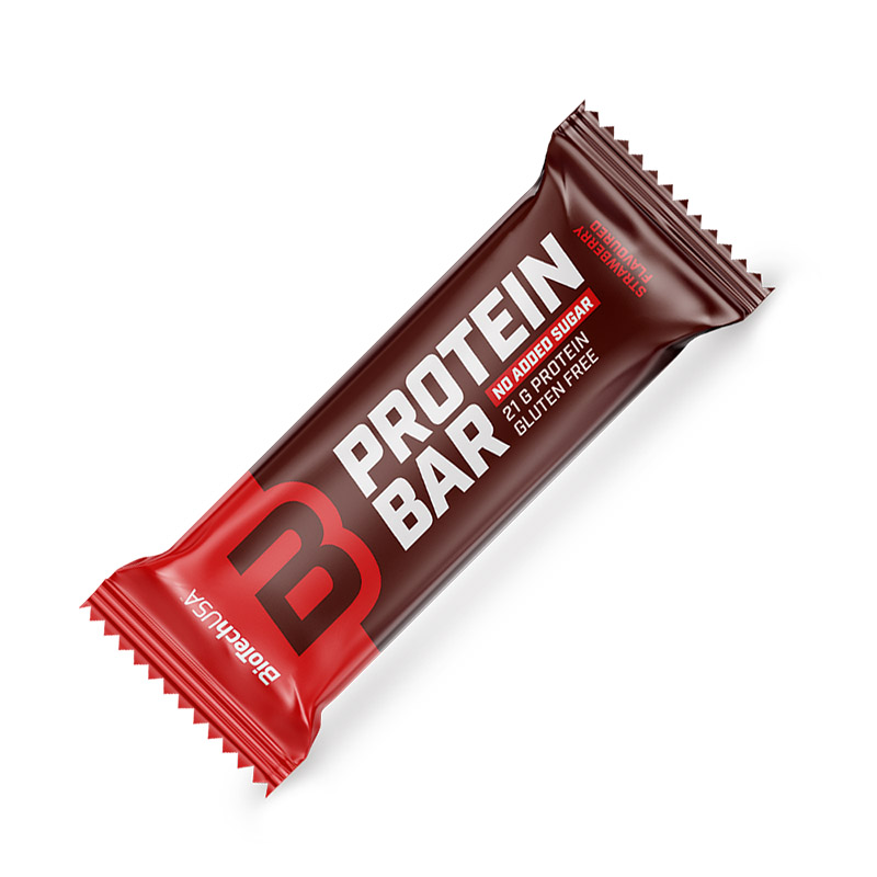 Батончик BioTech Protein Bar, 70 грам - Полуниця