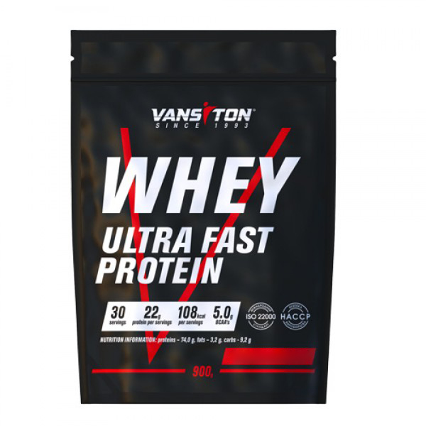Протеїн Vansiton Ultra Protein, 900 грам - Подвійний шоколад