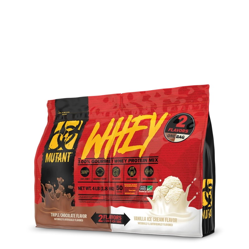 Протеїн Mutant Whey, 1.8 кг - Потрійний шоколад/Ванільне морозиво