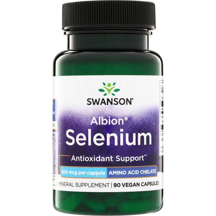 Хелатний селен Swanson Albion Selenium 200 mcg, 90 вегакапсул