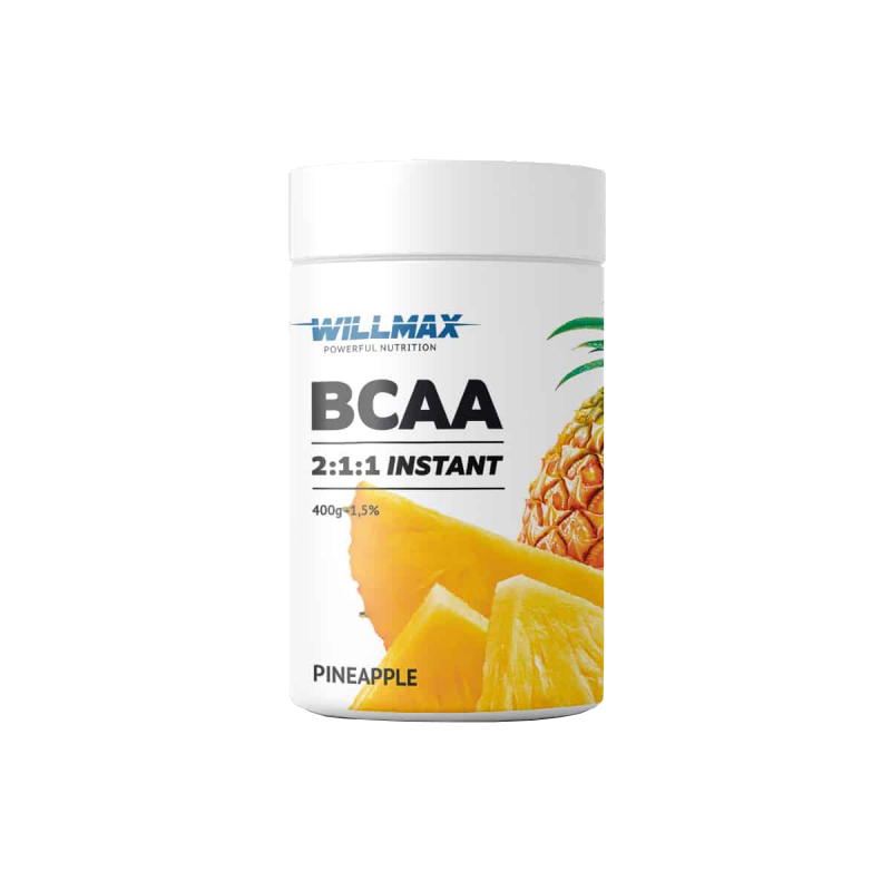 Амінокислота BCAA Willmax BCAA 2:1:1, 400 грам - Ананас