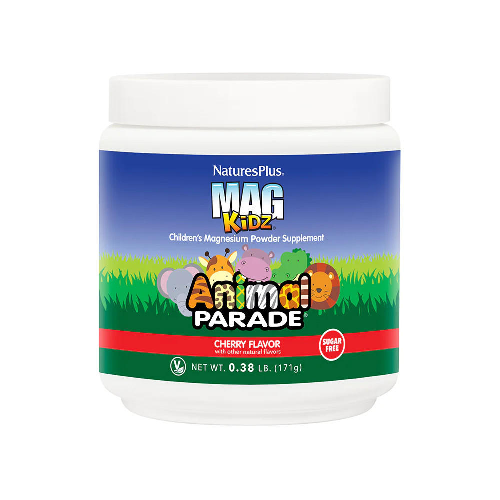 Вітаміни та мінерали Natures Plus Animal Parade Mag Kidz Sugar Free, 171 грам - Вишня