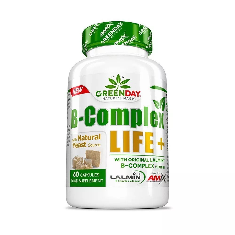 Вітаміни та мінерали AMIX GreenDay B-Complex Life+, 60 капсул