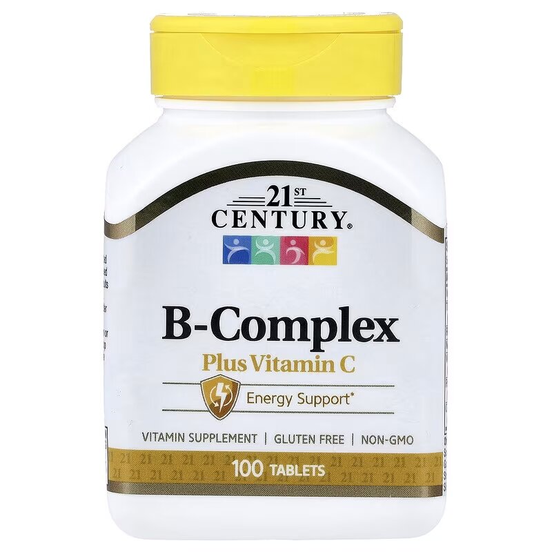 Комплекс витаміну B 21st Century B-Complex plus Vitamin C, 100 таблеток