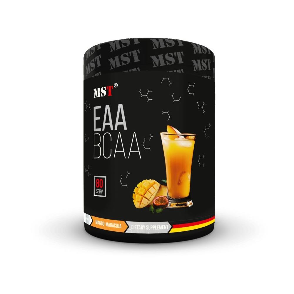 Незамінні амінокислоти MST Nutrition BCAA EAA Zero, 1.04 кг - Манго-маракуя з вітамінами групи В