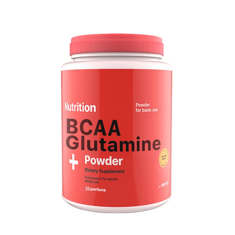 Амінокислота BCAA AB Pro ВСАА + Glutamine, 236 грам - Полуниця