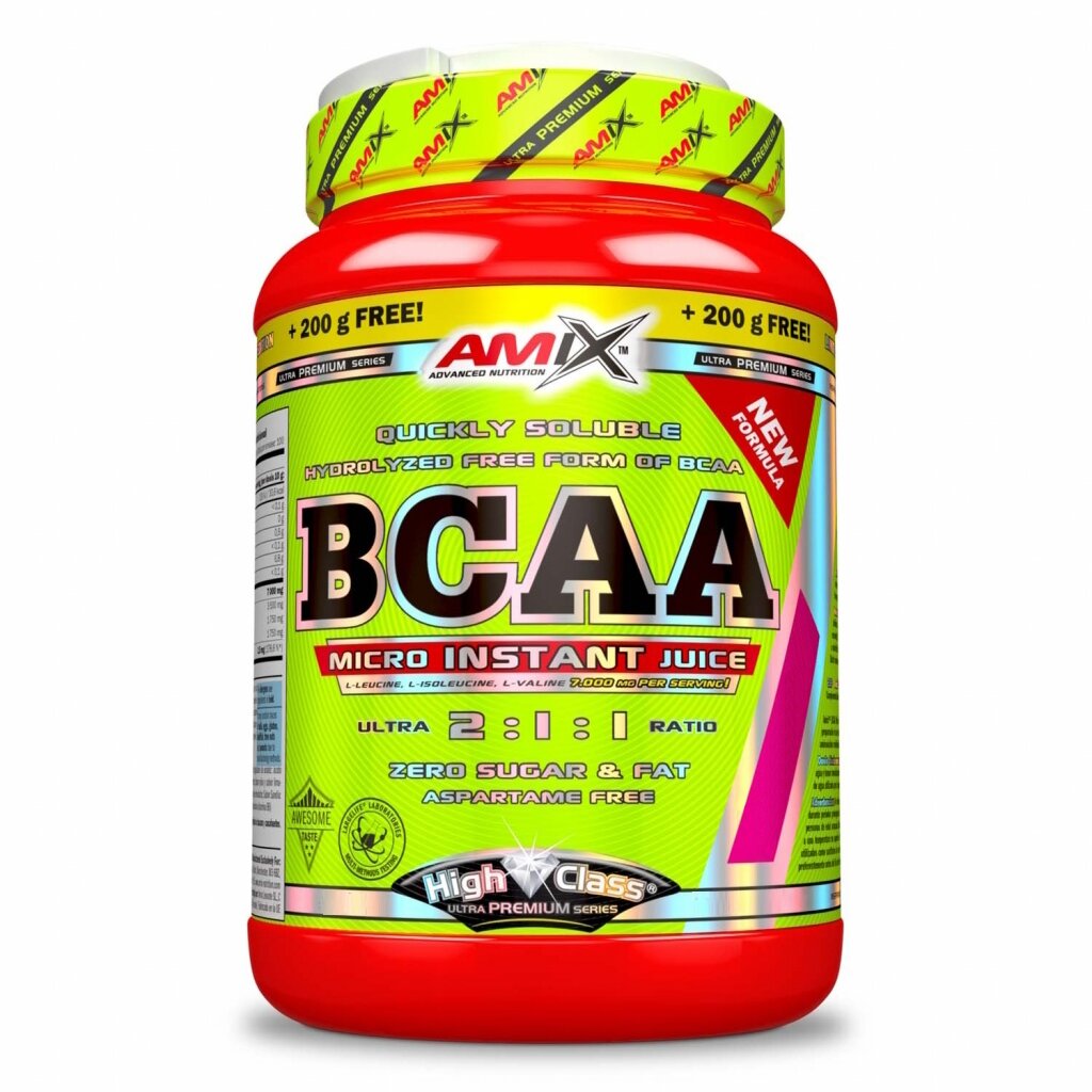 Амінокислота BCAA AMIX BCAA Micro Instant Juice, 800+200 грам - Лісова ягода