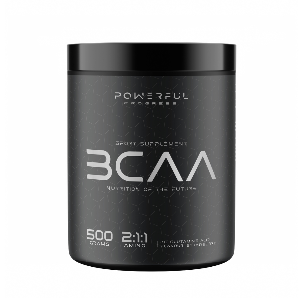Амінокислота BCAA Powerful Progress BCAA 2: 1: 1, 500 грам - Полуниця