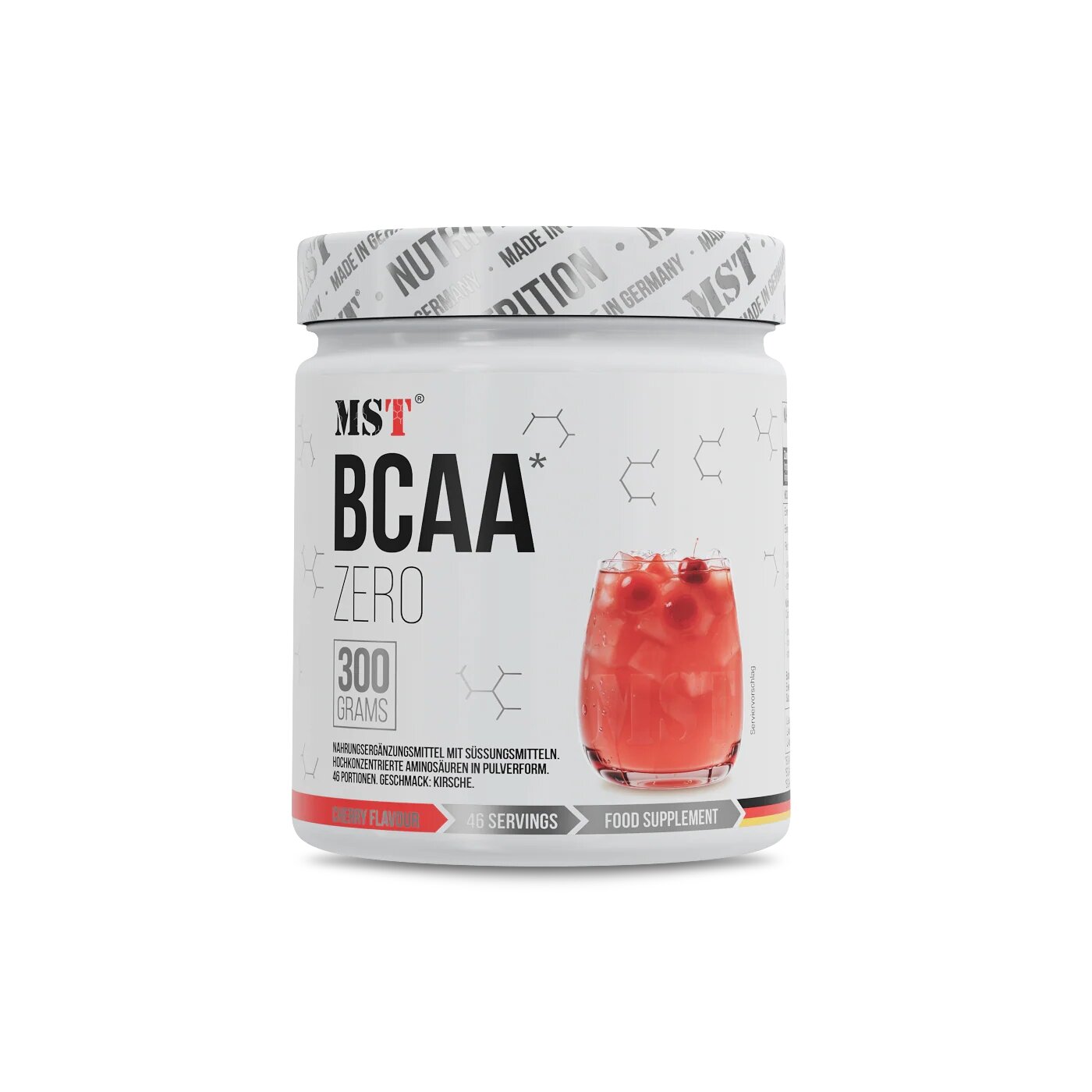 Амінокислоти MST Nutrition BCAA ZERO, 300 грам - Вишня