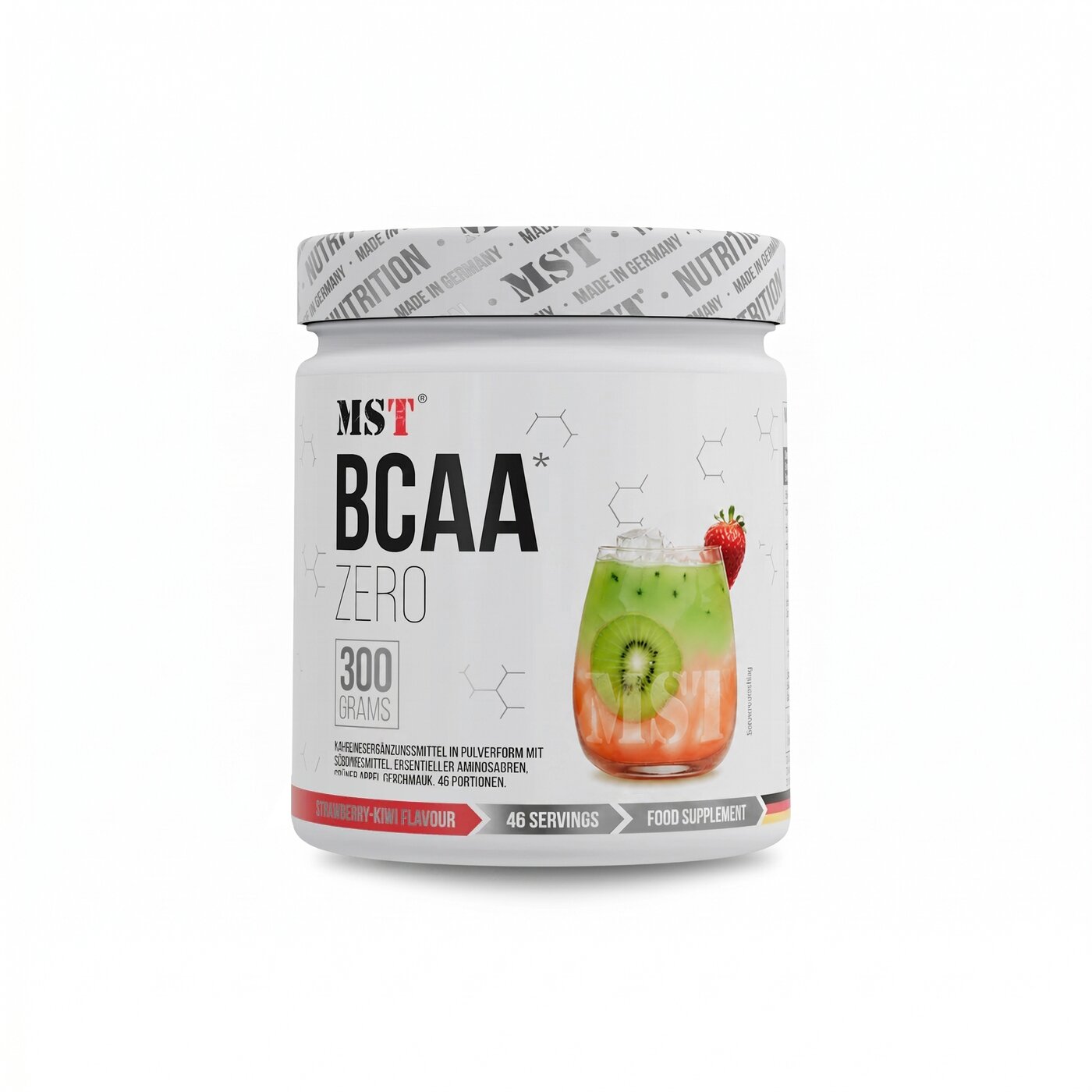 Амінокислоти MST Nutrition BCAA ZERO, 300 грам - Ківі-полуниця