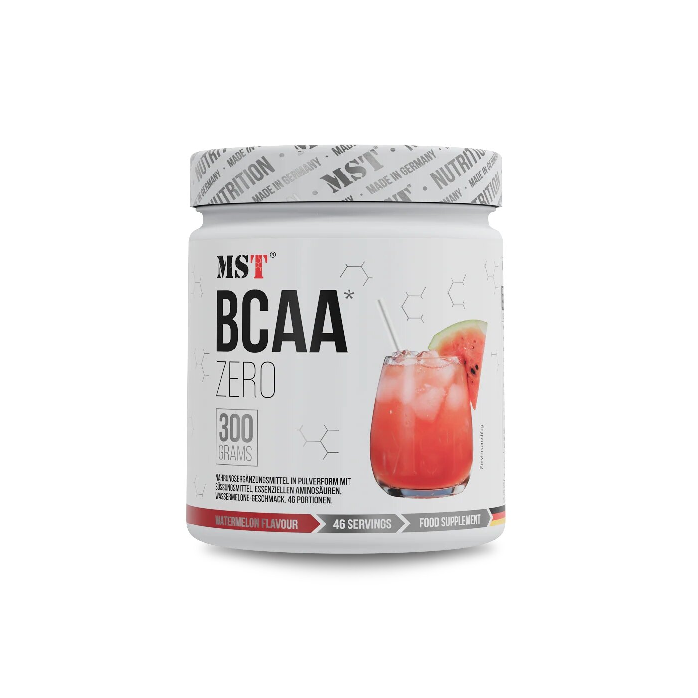 Амінокислоти MST Nutrition BCAA ZERO, 300 грам - Кавун