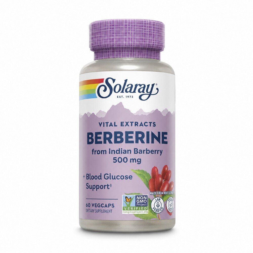 Берберин Solaray Berberine 500 mg, 60 вегакапсул