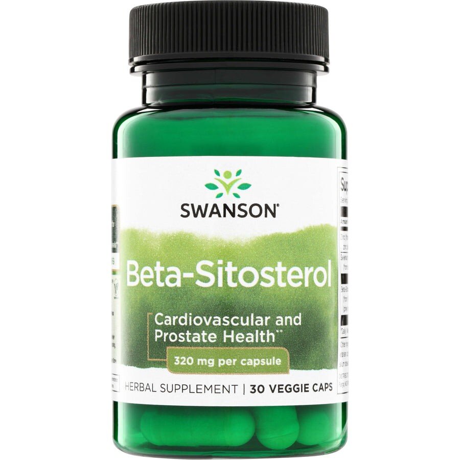 Бета-ситостерол Swanson Beta-Sitosterol 320 mg, 30 вегакапсул