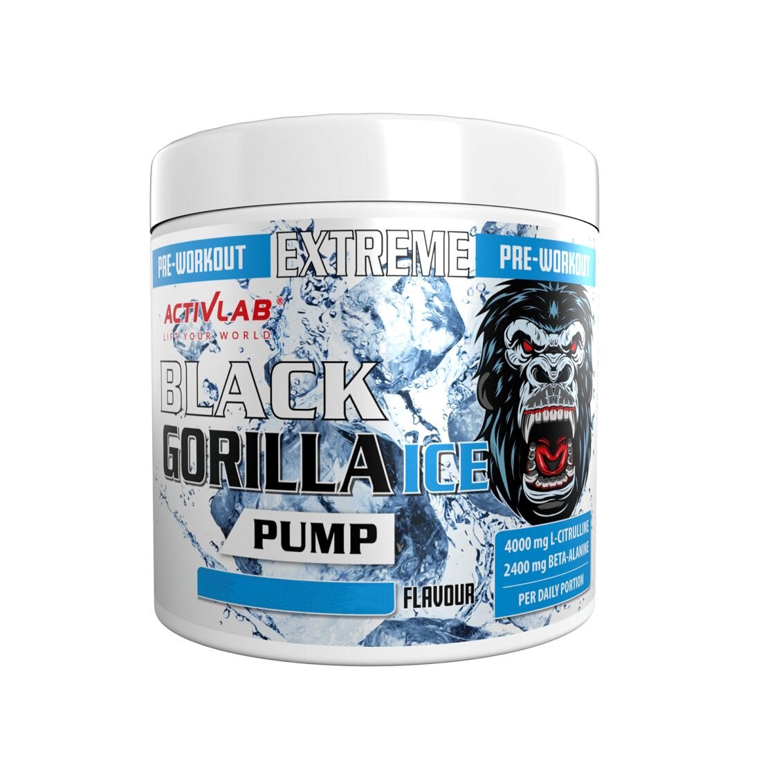 Передтренувальний комплекс ActivLab Black Gorilla Ice Pump, 300 грам - Полуничний лимонад