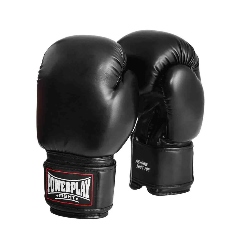Рукавиці боксерські Power Play PP 3004, Black - 10 унцій