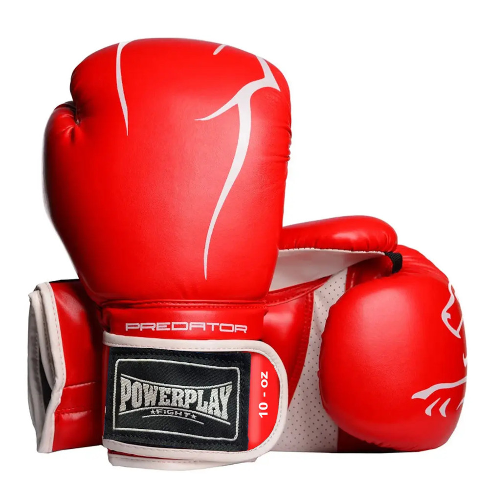 Рукавиці боксерські Power Play PP 3018, Red - 14 унцій