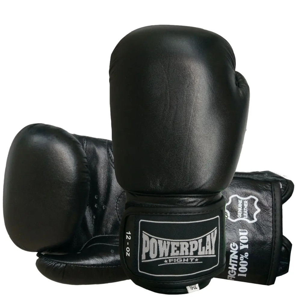 Рукавиці боксерські Power Play PP 3088, Black - 10 унцій