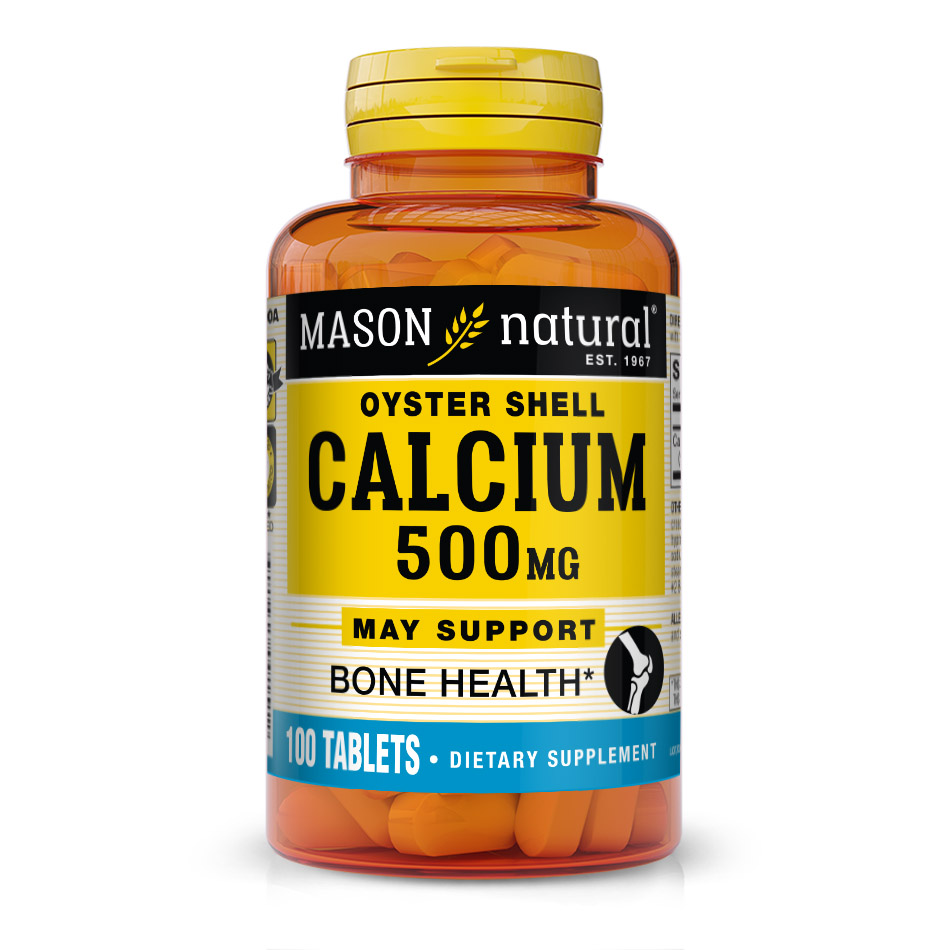 Вітаміни та мінерали Mason Natural Calcium Oyster Shell 500 mg, 100 капсул