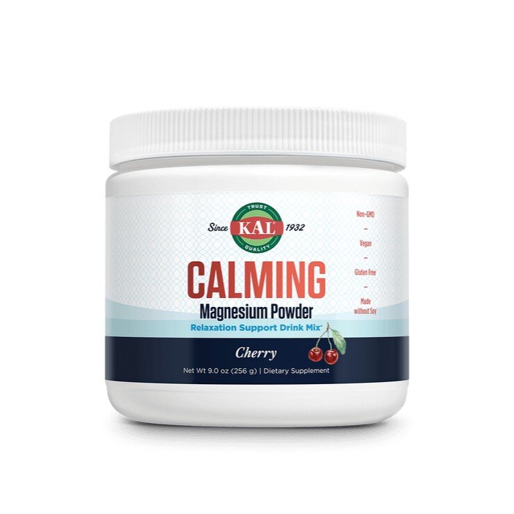 Магній гліцинат KAL Calming Magnesium Powder, 256 грам - Вишня