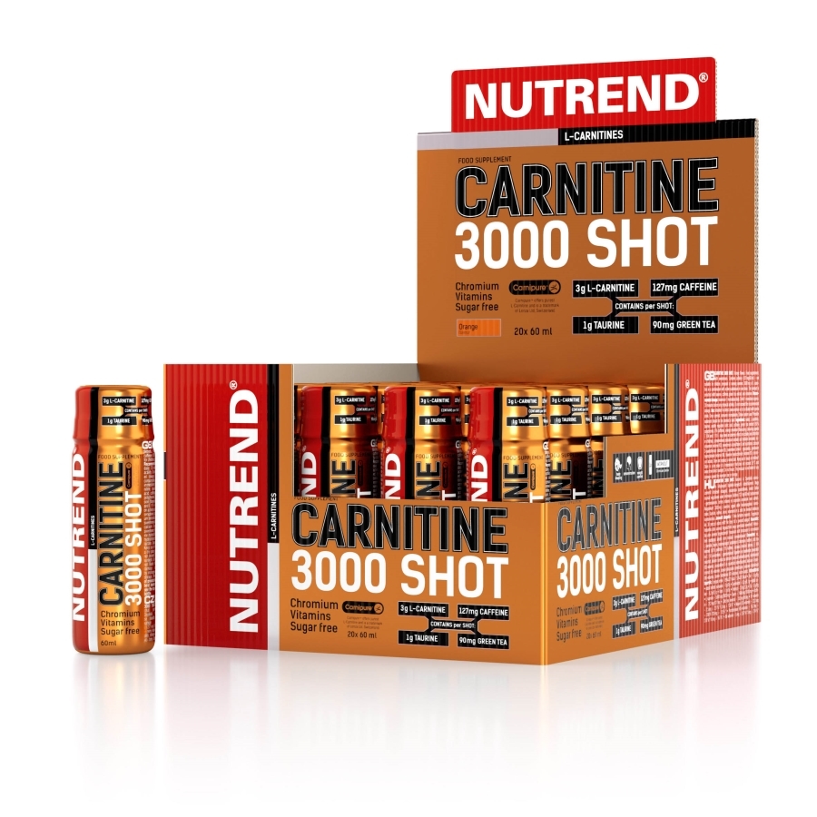 Жироспалювач Nutrend Carnitine 3000 Shot, 20*60 мл - Полуниця