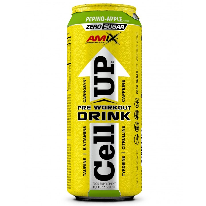 Передтренувальний комплекс AMIX CellUp Drink, 500 мл - Яблуко