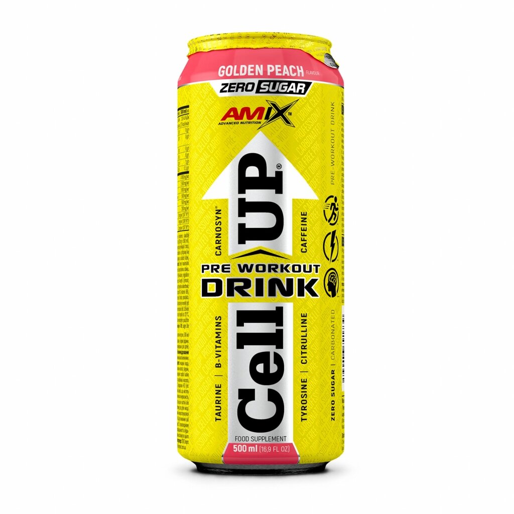 Передтренувальний комплекс AMIX CellUp Drink, 500 мл - Персик