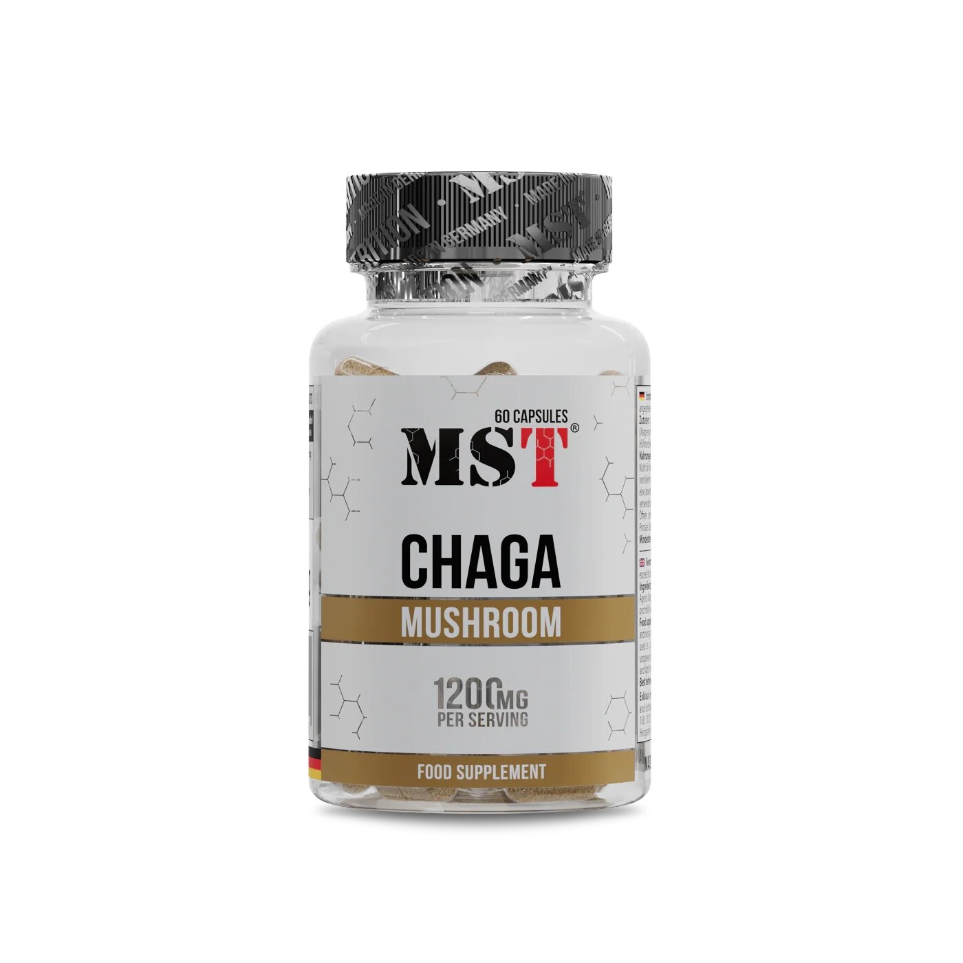 Екстрактом чаги MST Nutrition Chaga Mushroom, 60 капсул