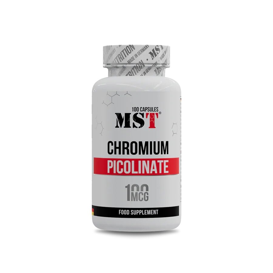 Вітаміни та мінерали MST Nutrition Chromium Picolinate, 100 капсул